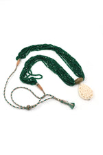 White Coral & Onyx Regal Necklace