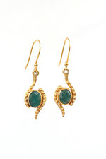 Emerald Regal Dangle Earring