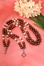 Silver Brown Pearl Essence Necklace