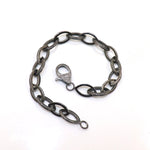 Victorian Silver Gunmetal DiamondBracelet Jewelry VJewels