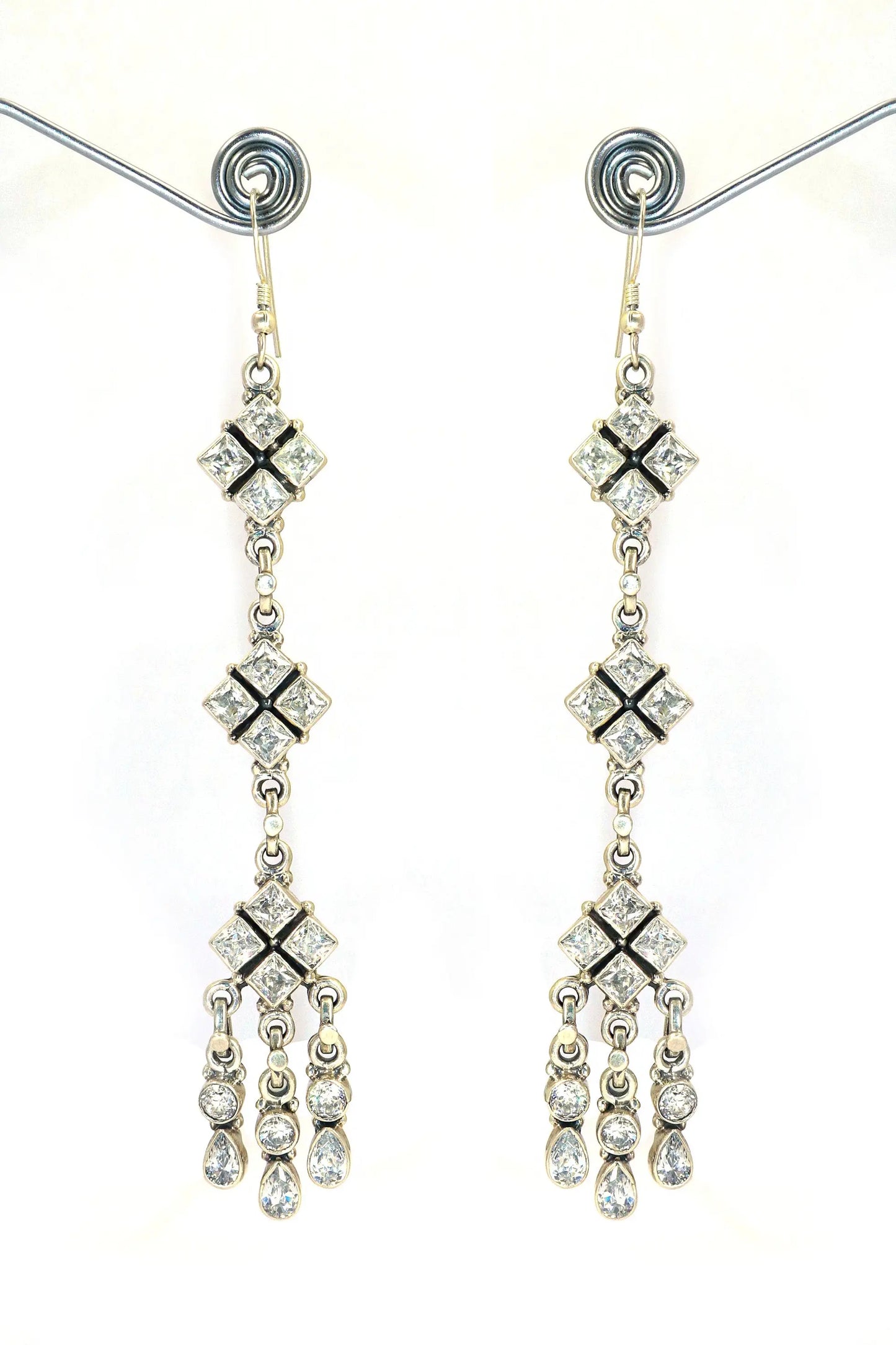 Wedding Edition with Zircon Long Earring Jewelry VJewels