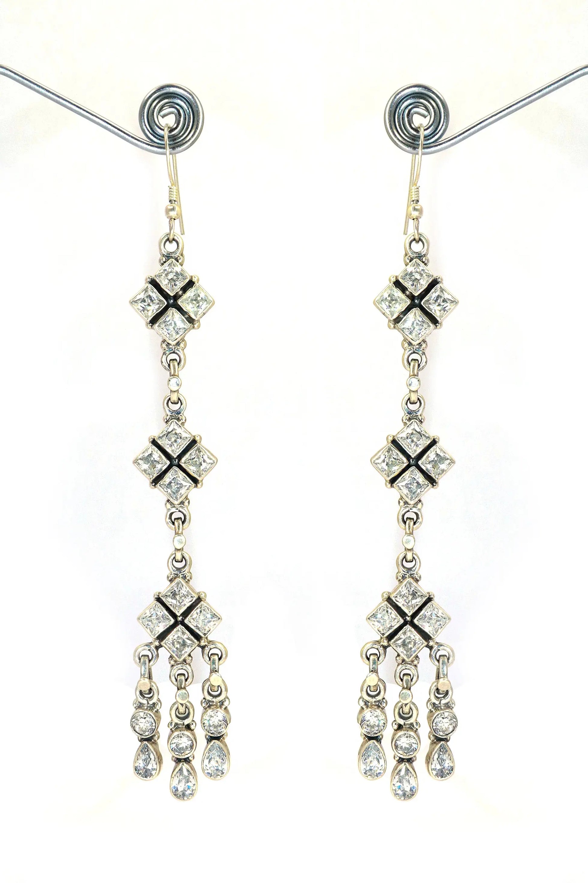 Wedding Edition with Zircon Long Earring Jewelry VJewels