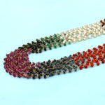 Golden Navratana gemstone Necklace