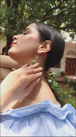 Emerald Royalty Sui Dhaga Earring