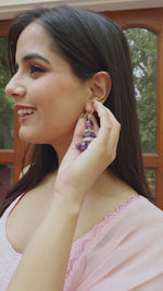 Amethyst Regal Jhumki Earring
