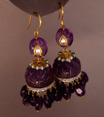 Amethyst Regal Jhumki Earring