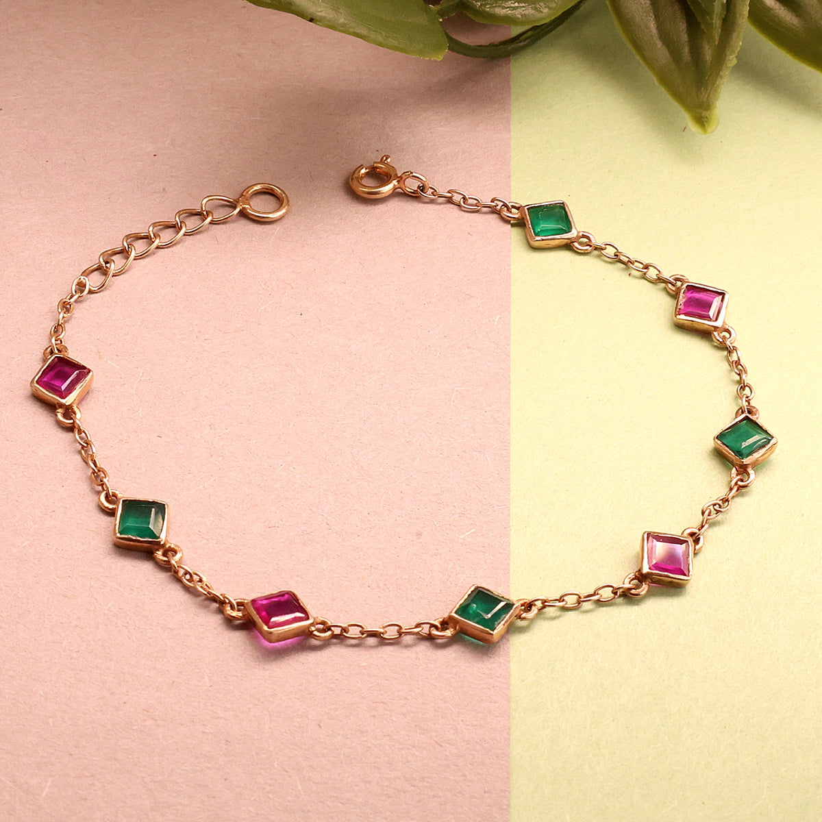 Red-Green Onyx Noble Heritage Bracelet