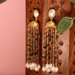Tourmaline & Pearl Regal Drop Earring